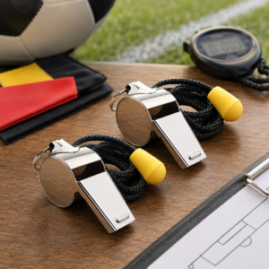 Sports Whistles, 2 Pack with Lanyard